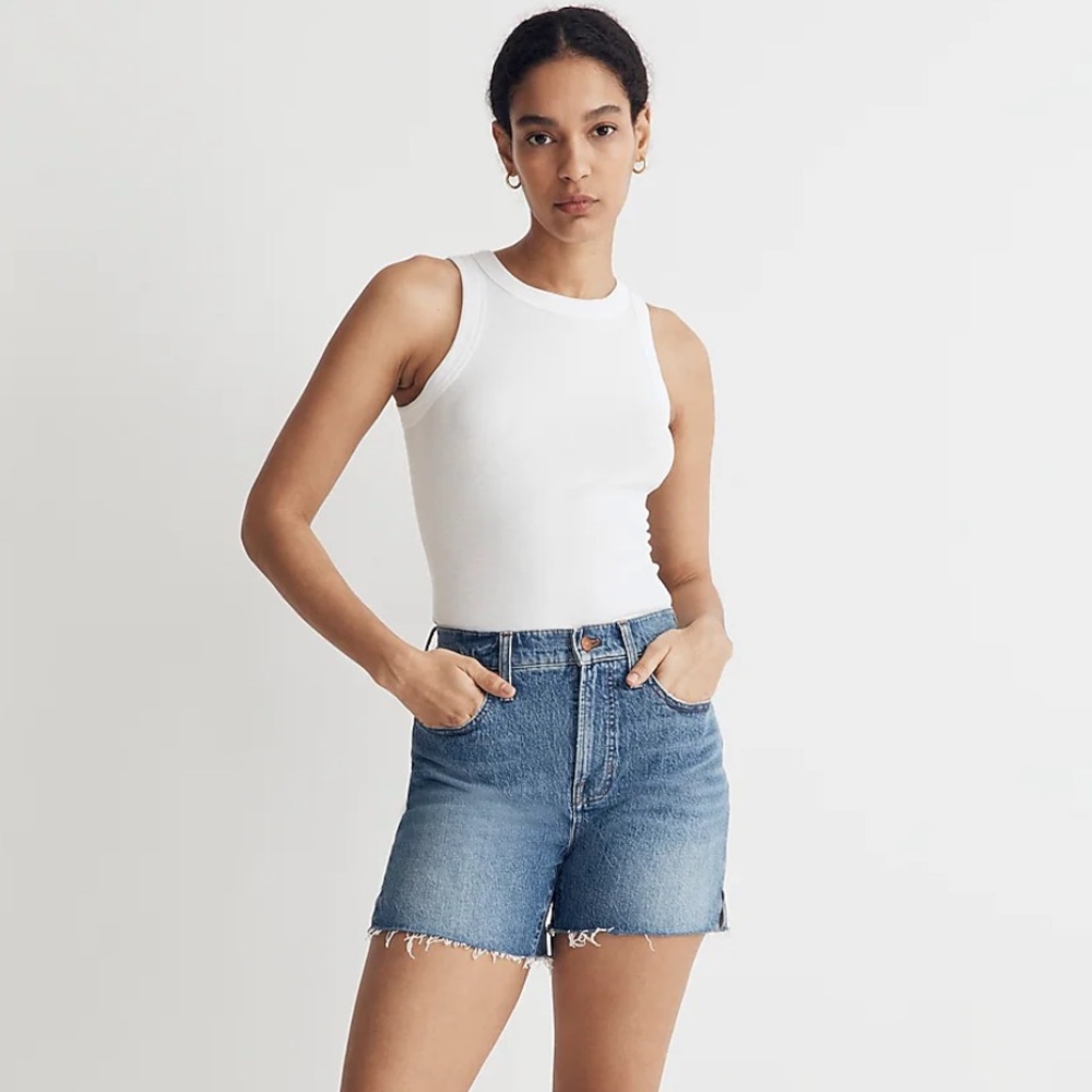 Madewell The Perfect Vintage Mid Length Jean Short W27. New w tag.